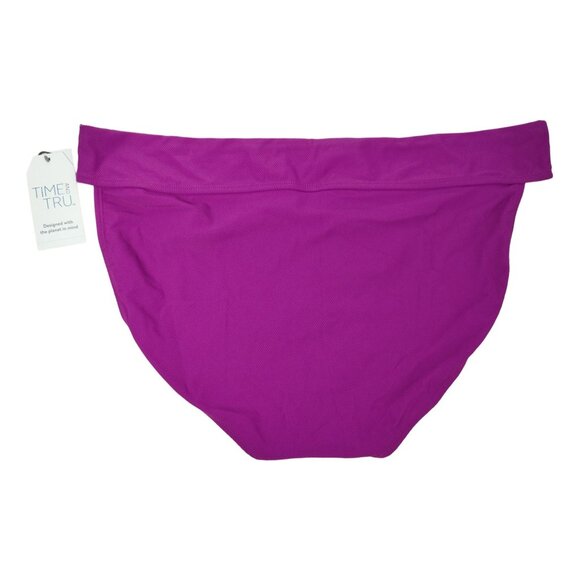 Time and Tru Womens XL Passionate Plum Mid Rise Bikini Bottoms 1X - Picture 5 of 5